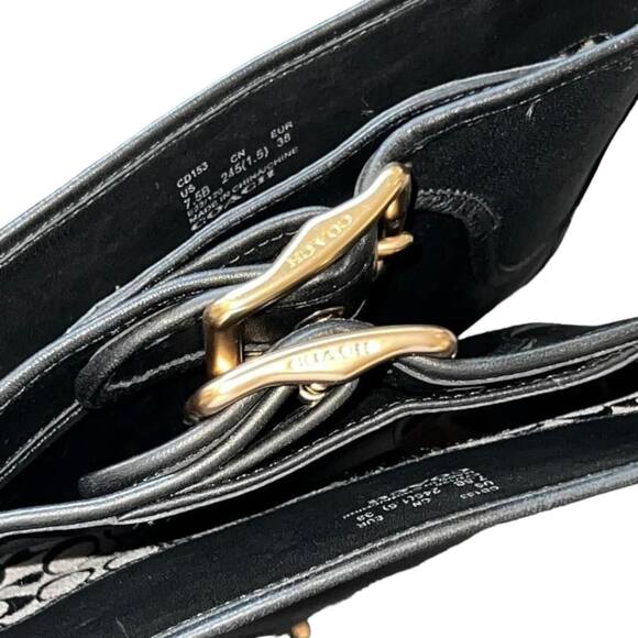 Coach Lilli Black Leather Tall Knee-High Riding Boots Size 7.5 New - Picture 10 of 10